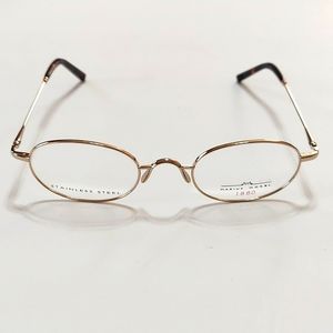 Marius Morel Stainless Steel Gold Rim Frame Tortoise Trim 47 22 130